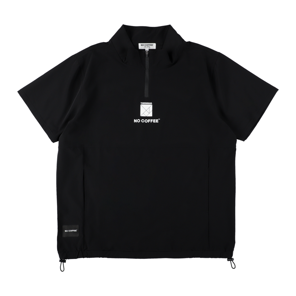 NO COFFEE×TANGRAM HALF ZIP PISTE BLACK TGS-MBNC01