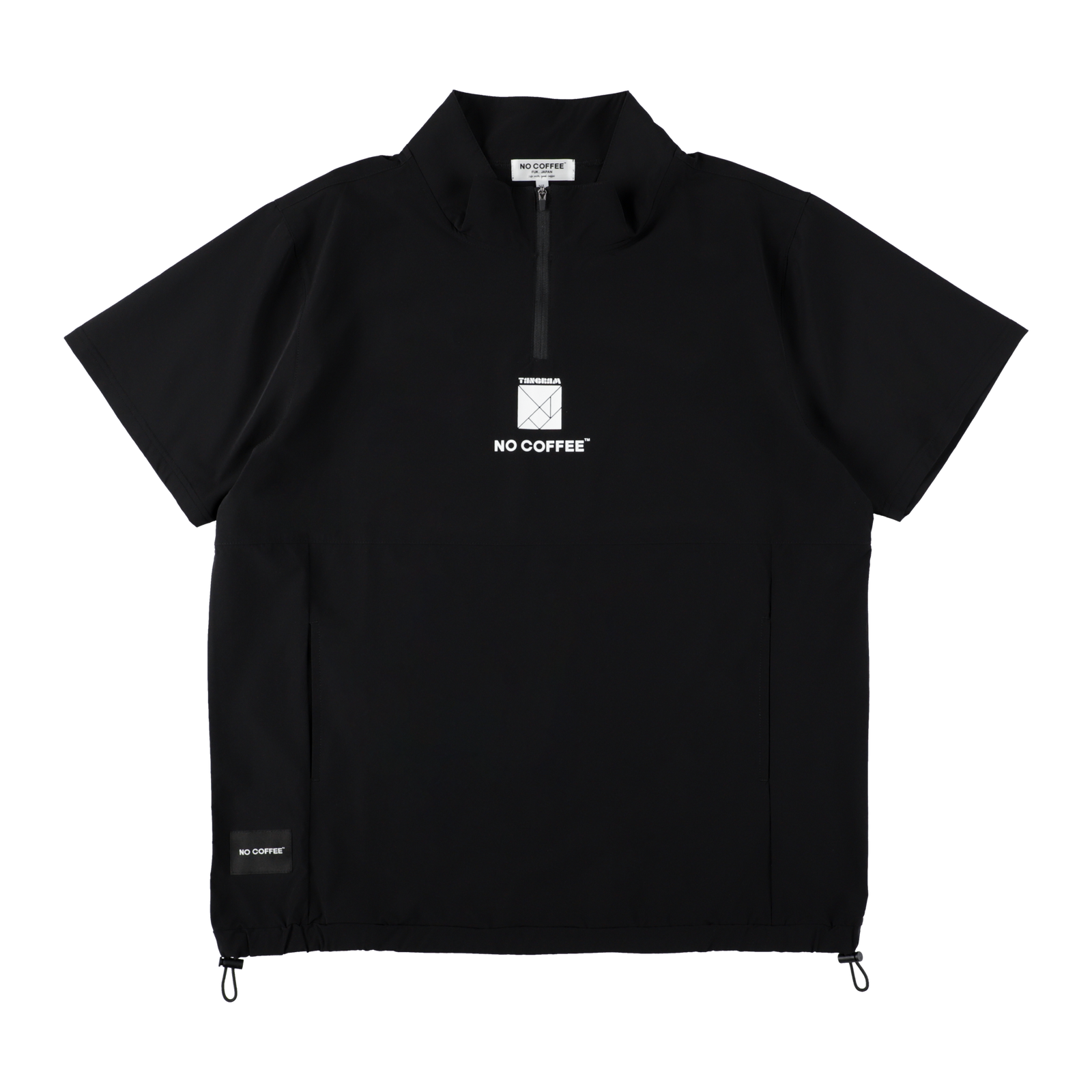 NO COFFEE×TANGRAM HALF ZIP PISTE BLACK TGS-MBNC01