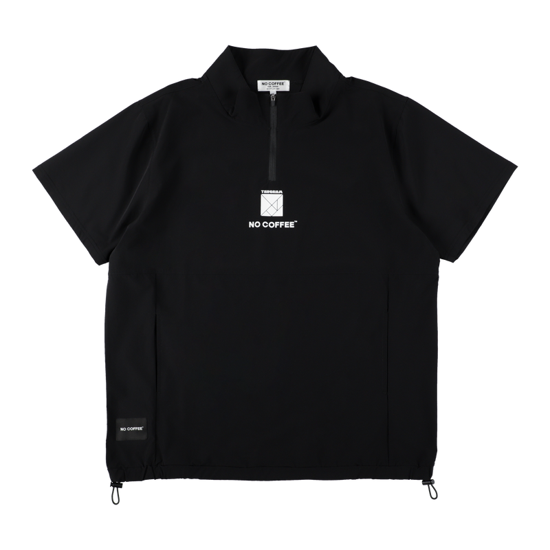 NO COFFEE×TANGRAM HALF ZIP PISTE BLACK TGS-MBNC01