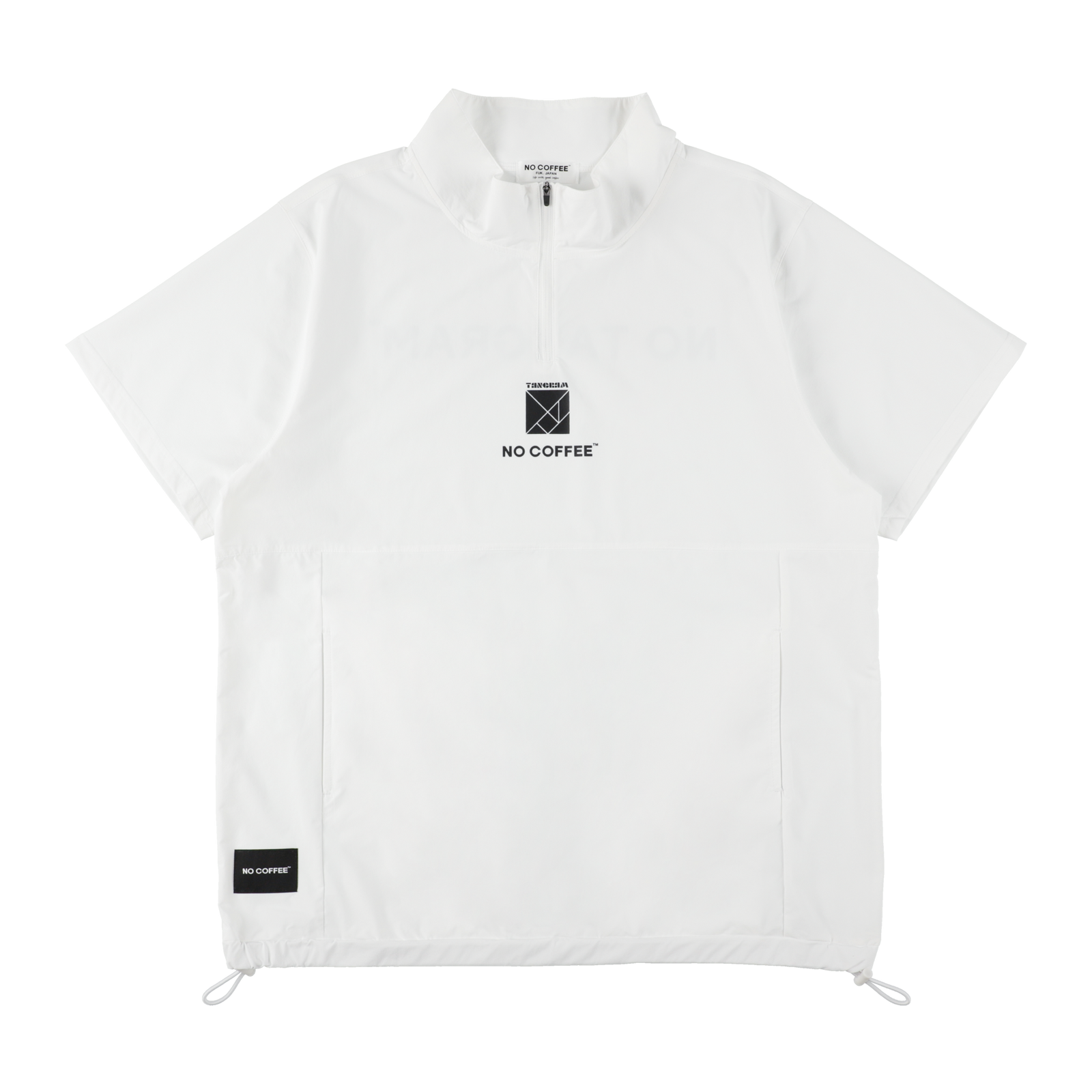 NO COFFEE×TANGRAM HALF ZIP PISTE WHITE TGS-MBNC01