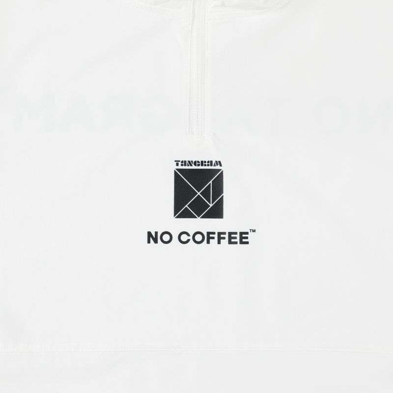 NO COFFEE×TANGRAM HALF ZIP PISTE WHITE TGS-MBNC01