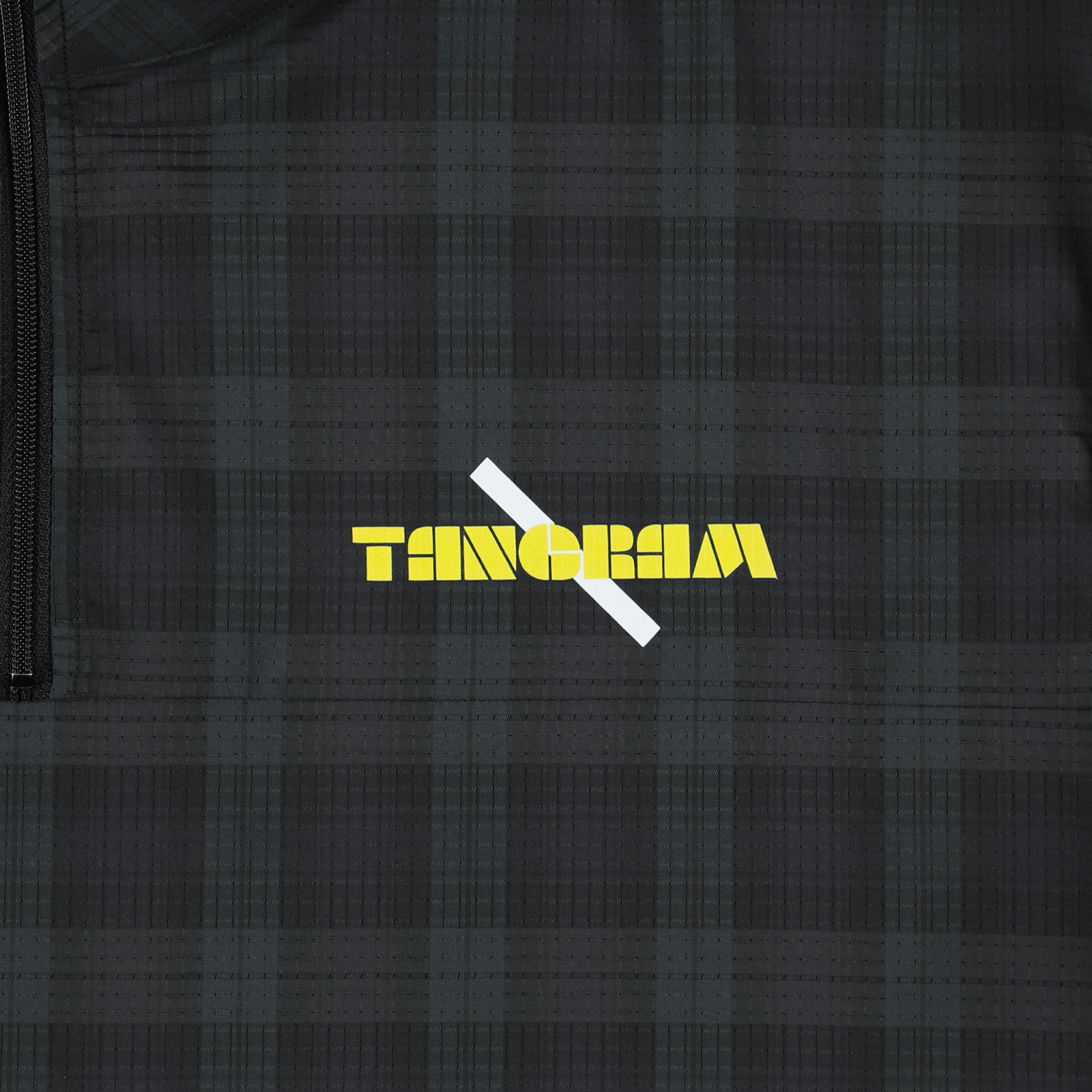 Saturdays NYC × TANGRAM DotAir® HALF ZIP PISTE BLACKWATCH CHECK (PLAID