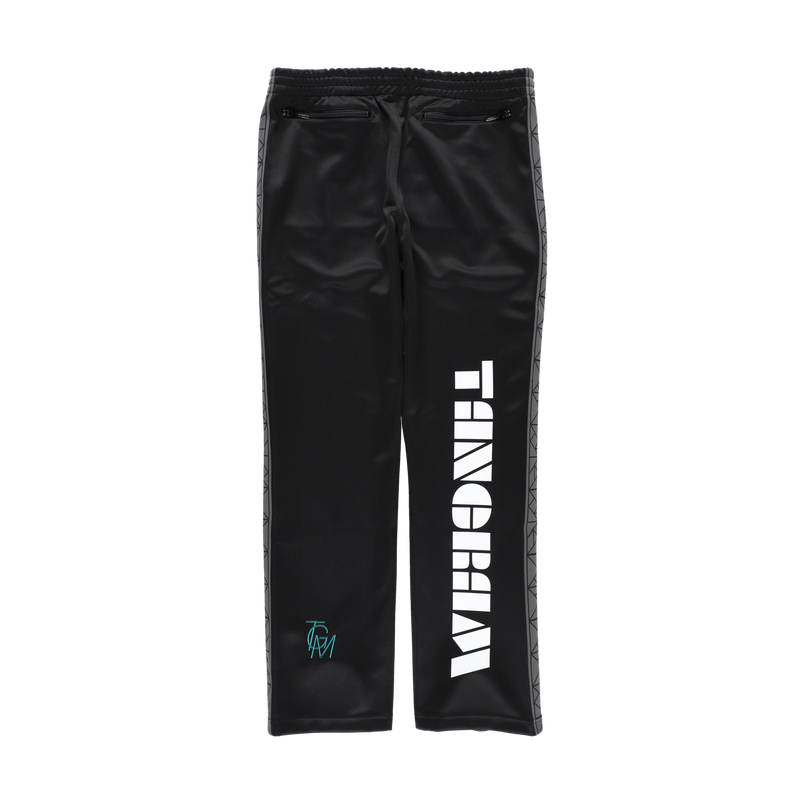 PUZZLE LINE  SQUAD TRACK PANTS GREEN/WHITE TGS-MP31