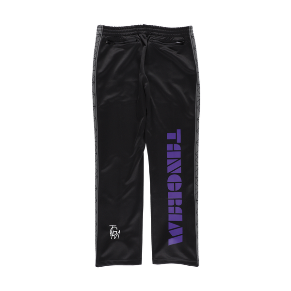 PUZZLE LINE  SQUAD TRACK PANTS WHITE/PURPLE TGS-MP31