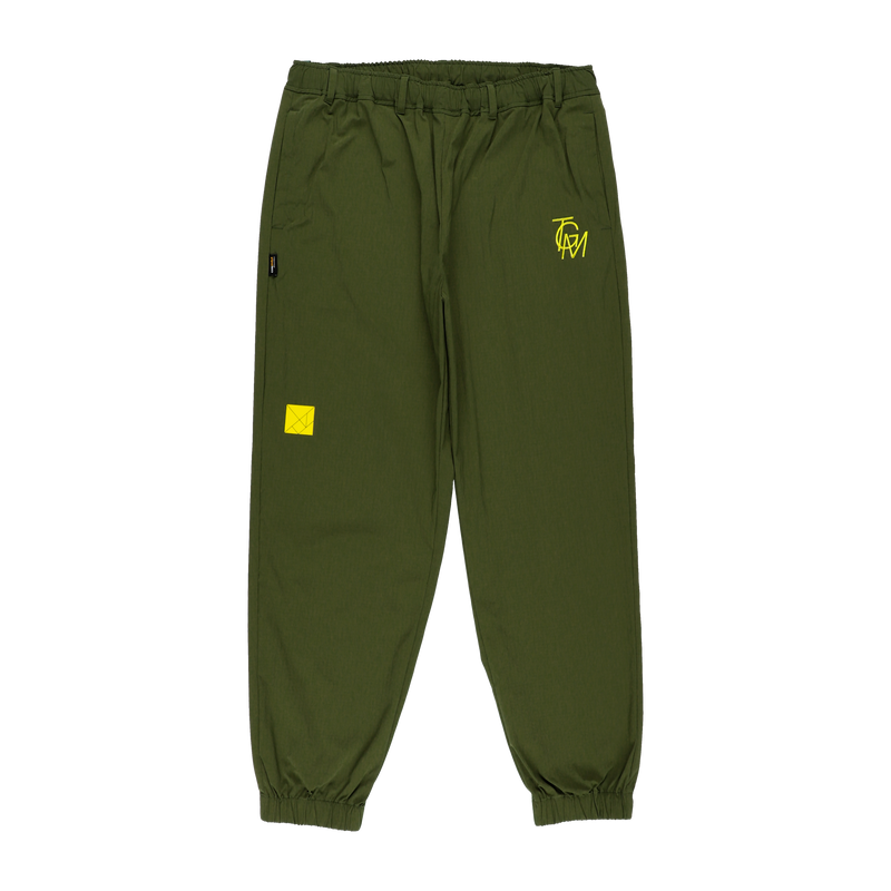 TGM LOGO STRETCH NYLON RAIN PANTS OLIVE TGS-MP32