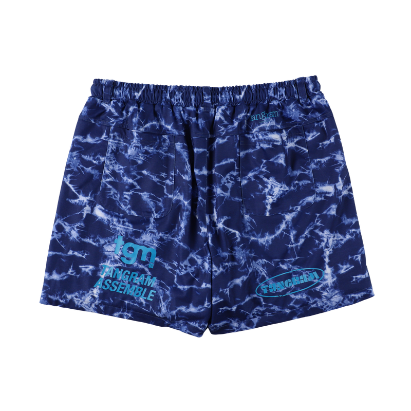 TIE-DYE TURF SHORTS BLUE TGS-MP44