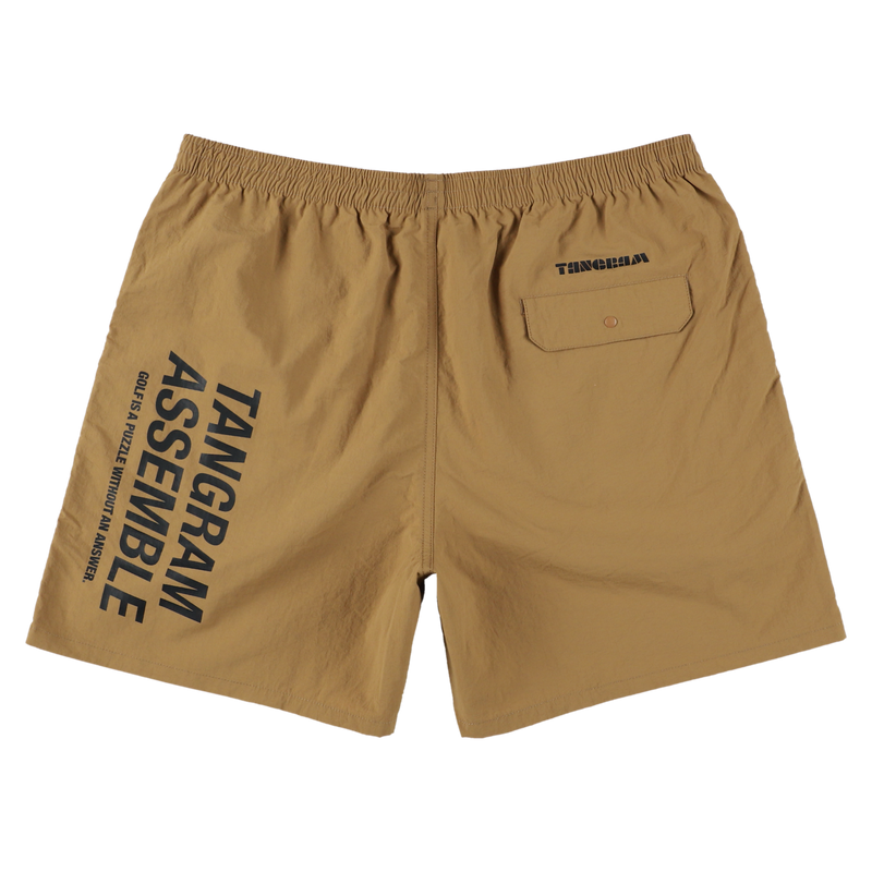 ASSEMBLE TEAM NYLON SHORTS BROWN TGS-MP50