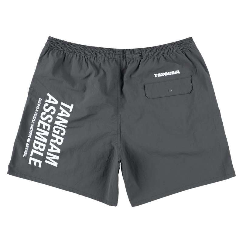 ASSEMBLE TEAM NYLON SHORTS CHARCOAL TGS-MP50