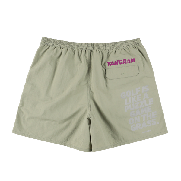 REFLECTOR BACK NYLON SHORTS PISTACHIO TGS-MP68