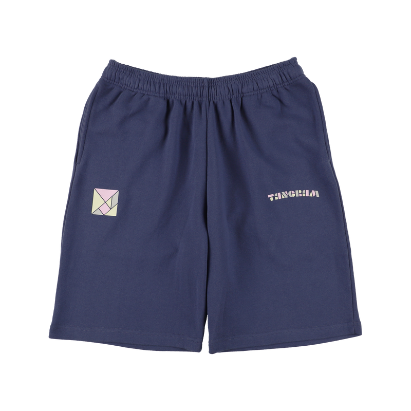 MULTICOLORED LOGO SWEAT SHORTS INDIGO TGS-MP74
