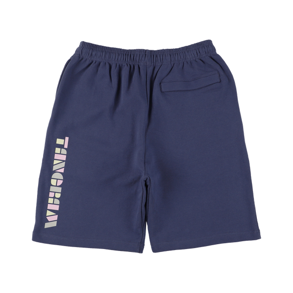 MULTICOLORED LOGO SWEAT SHORTS INDIGO TGS-MP74