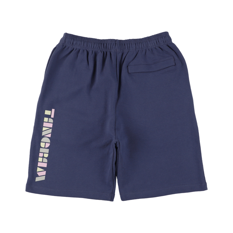 MULTICOLORED LOGO SWEAT SHORTS INDIGO TGS-MP74