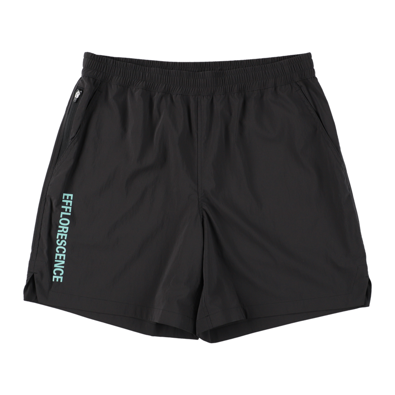 EFFLORESCENCE × TANGRAM NYLON STRETCH SHORTS BLACK TGS-MP95