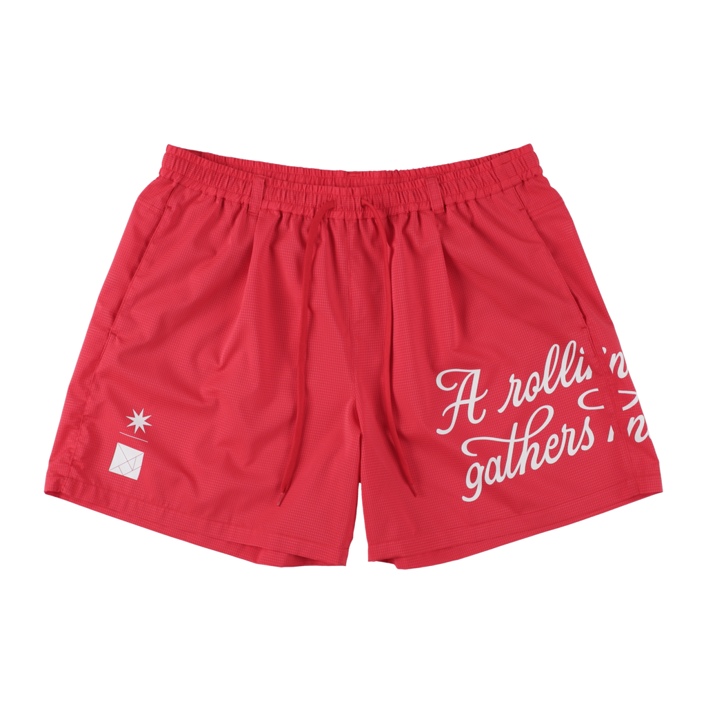 GDC×TANGRAM 5TH ANNIV. ROLLING STONE SHORTS RED TGS-MP96