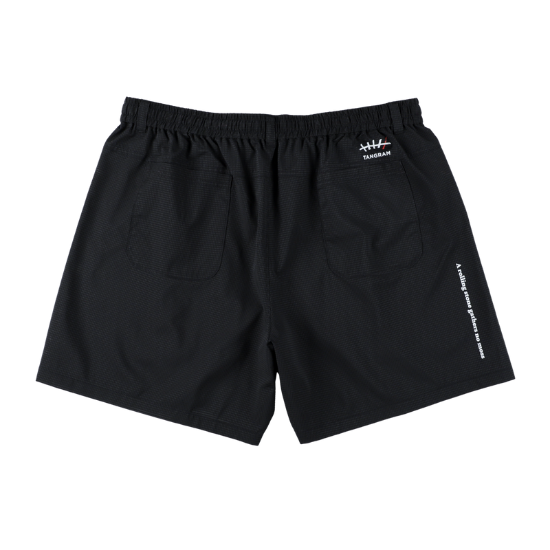 GDC×TANGRAM 5TH ANNIV. TRICO SHORTS BLACK TGS-MP97
