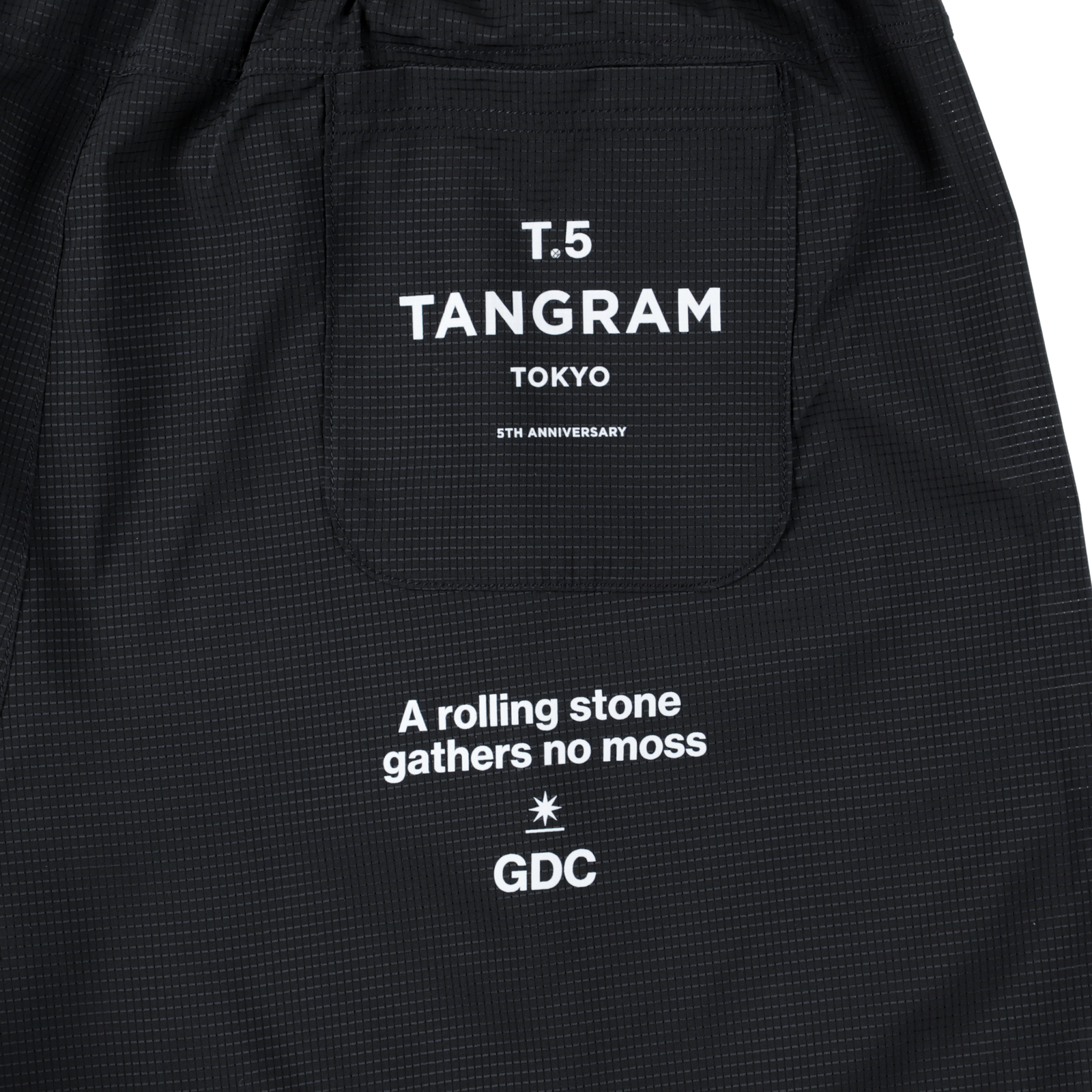 GDC×TANGRAM 5TH ANNIV. T.5 TOKYO SHORTS BLACK TGS-MP98