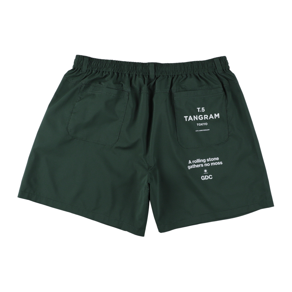 TANGRAM ショートパンツ カーキ XLサイズ GDC×TANGRAM 5TH ANNIV. T.5 TOKYO SHORTS GREEN TGS-MP98