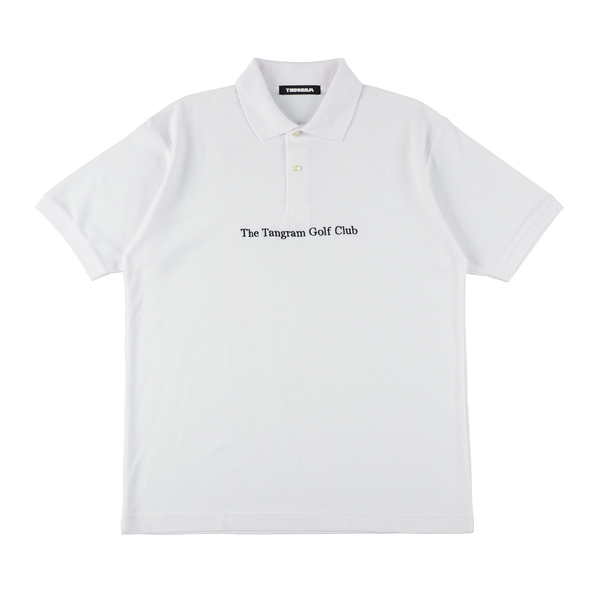 THE GOLF CLUB T/C POLO SHIRTS WHITE TGS-MPL101 – TANGRAM