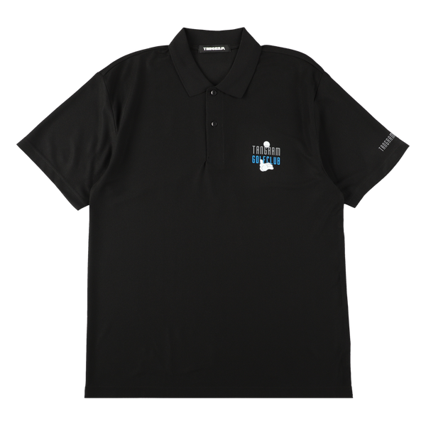GOLF CLUB PUZZLE CHARACTER POLO SHIRTS BLACK TGS-MPL104