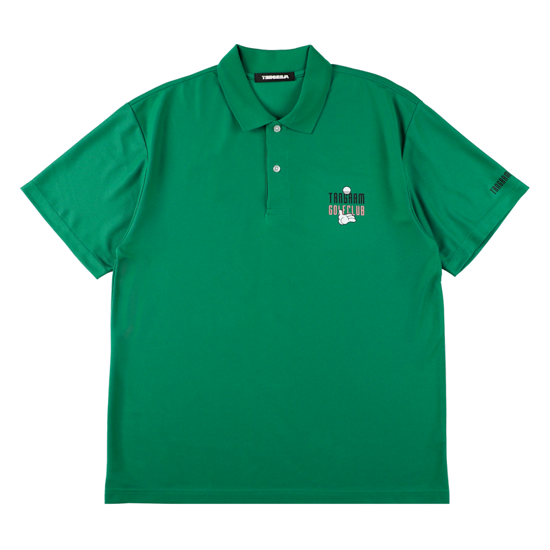 GOLF CLUB PUZZLE CHARACTER POLO SHIRTS GREEN TGS-MPL104