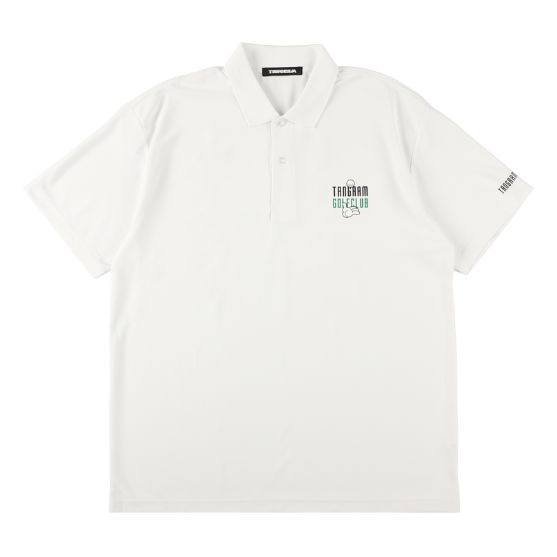 GOLF CLUB PUZZLE CHARACTER POLO SHIRTS WHITE TGS-MPL104