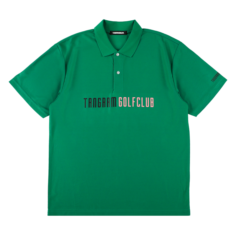 GOLF CLUB HAND ILLUST POLO SHIRTS GREEN TGS-MPL105