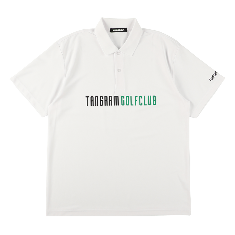 GOLF CLUB HAND ILLUST POLO SHIRTS WHITE TGS-MPL105