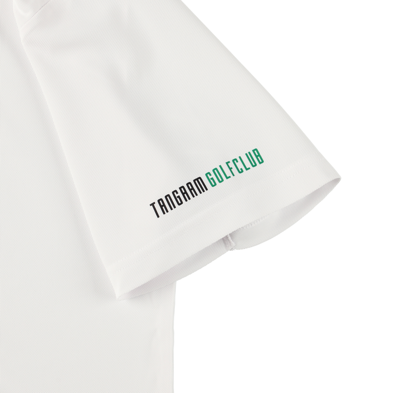 GOLF CLUB HAND ILLUST POLO SHIRTS WHITE TGS-MPL105