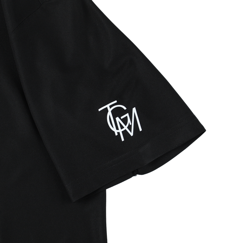 LEOPARD SQUAD POLO SHIRTS BLACK TGS-MPL106