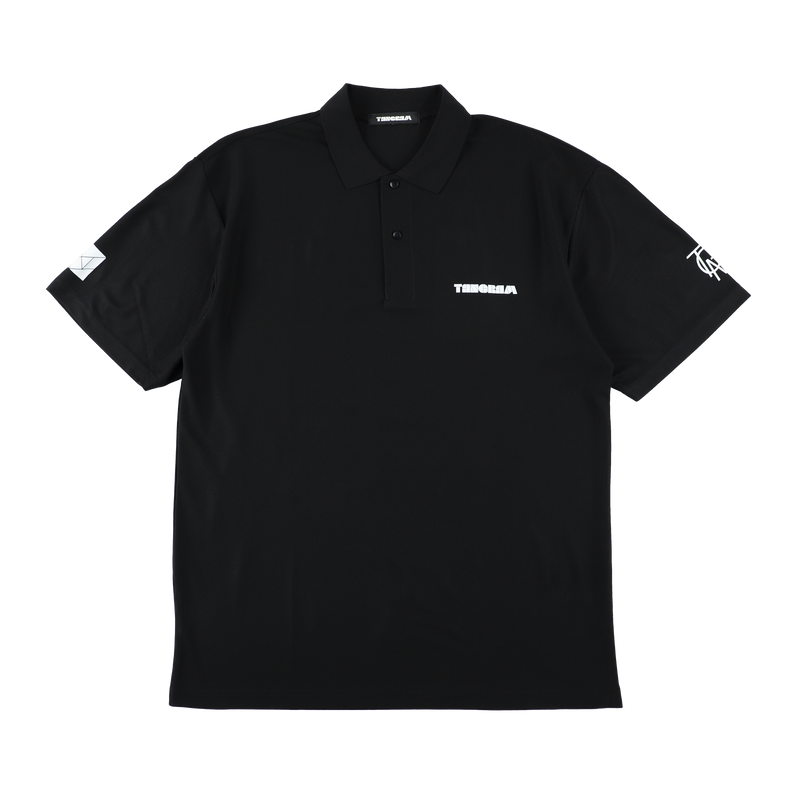 LEOPARD PUZZLE POLO SHIRTS BLACK TGS-MPL107