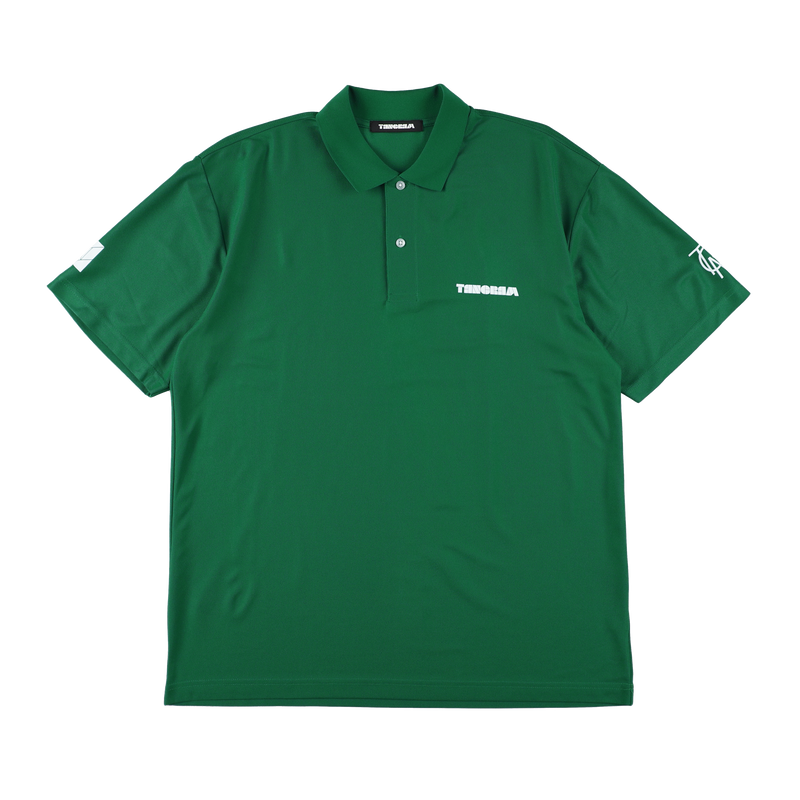LEOPARD PUZZLE POLO SHIRTS GREEN TGS-MPL107