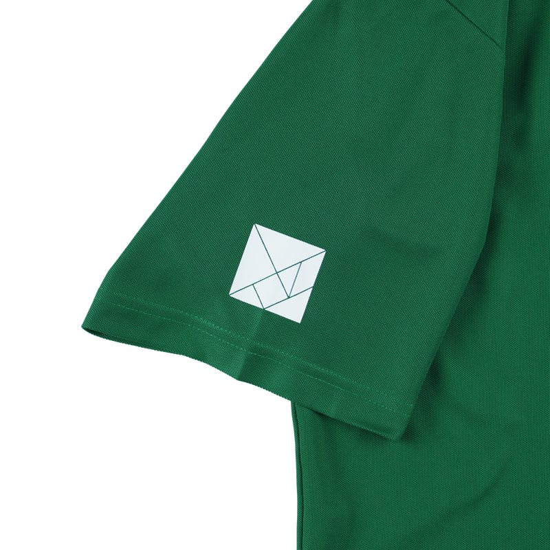 LEOPARD PUZZLE POLO SHIRTS GREEN TGS-MPL107