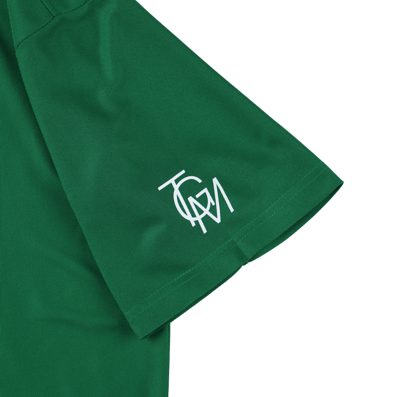 LEOPARD PUZZLE POLO SHIRTS GREEN TGS-MPL107