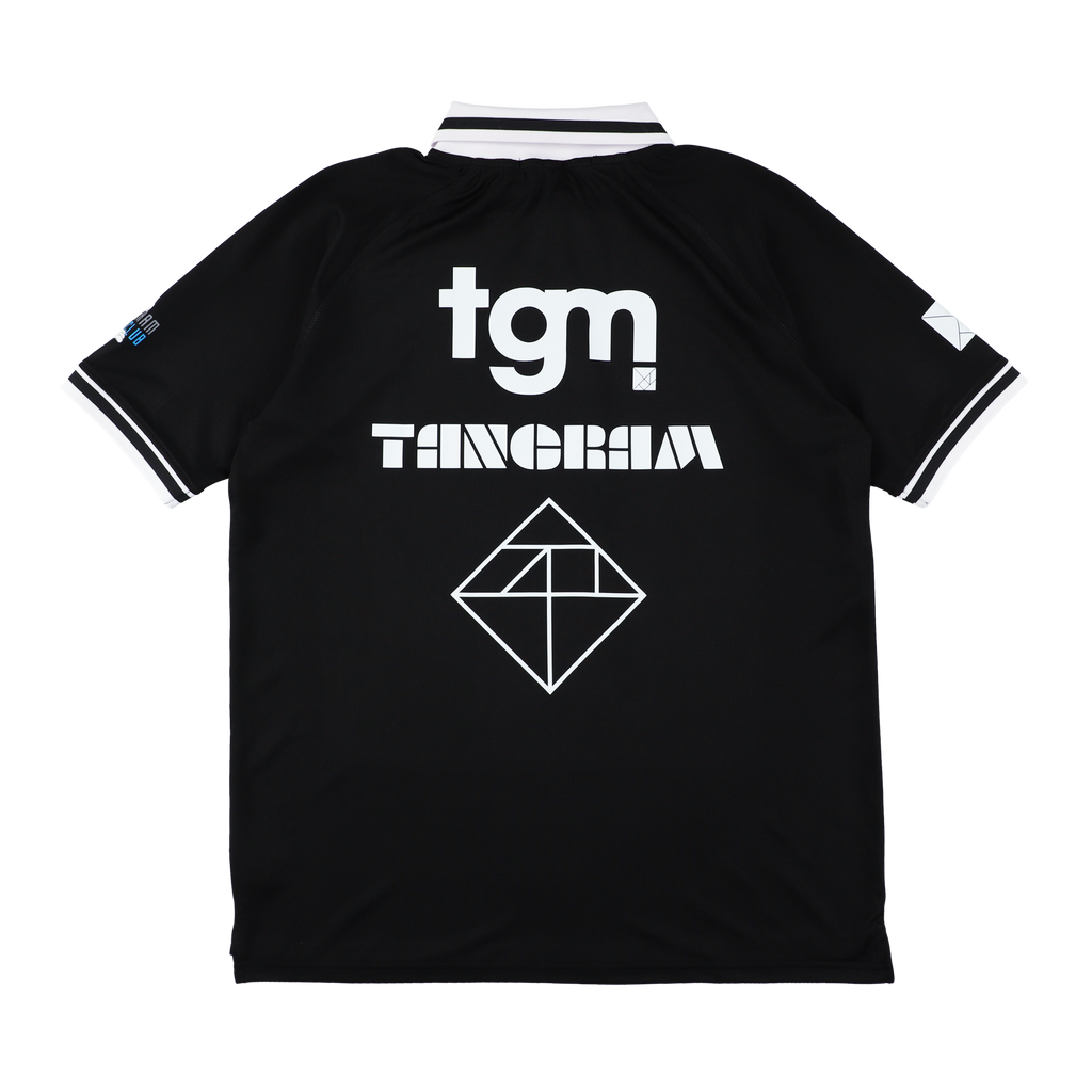 TANGRAM ブラック Tシャツ TANGRAM ポロシャツ TANGRAM×RYUJI KAMIYAMA GRAFFITI POLO SHIRTS