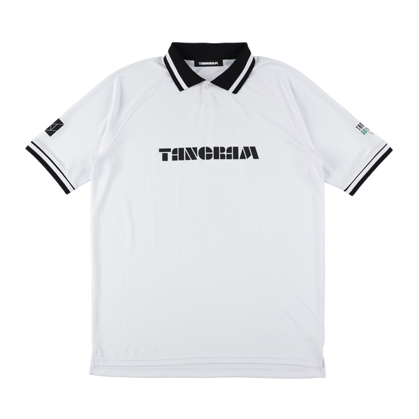 LINE PUZZLE LOGO ACTIVE POLO SHIRTS WHITE TGS-MPL111