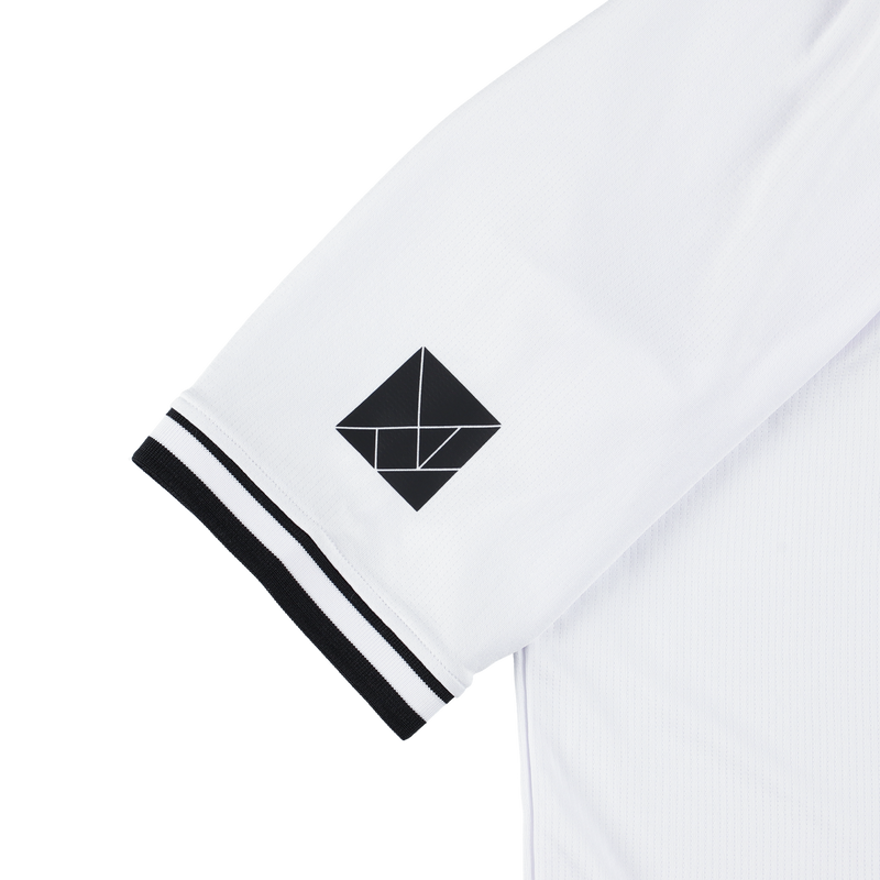 LINE PUZZLE LOGO ACTIVE POLO SHIRTS WHITE TGS-MPL111