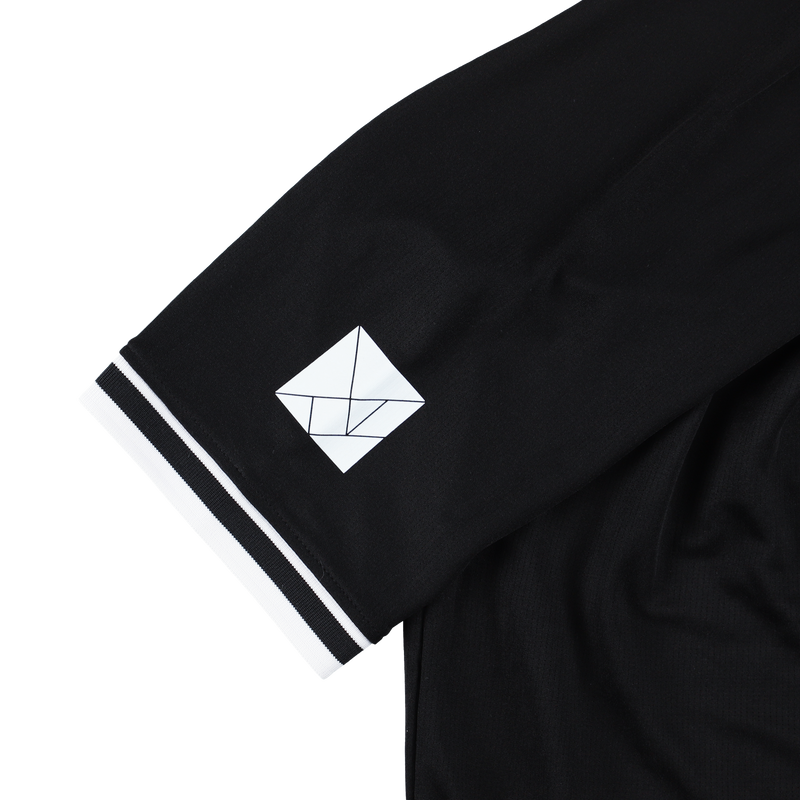 TURF LOGO ACTIVE POLO SHIRTS BLACK TGS-MPL112