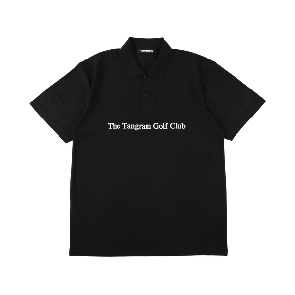 GOLF CLUB BIG LOGO POLO SHIRTS BLACK TGS-MPL113