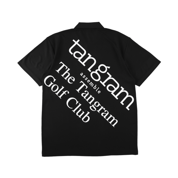 GOLF CLUB BIG LOGO POLO SHIRTS BLACK TGS-MPL113