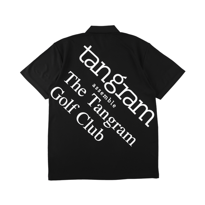 GOLF CLUB BIG LOGO POLO SHIRTS BLACK TGS-MPL113