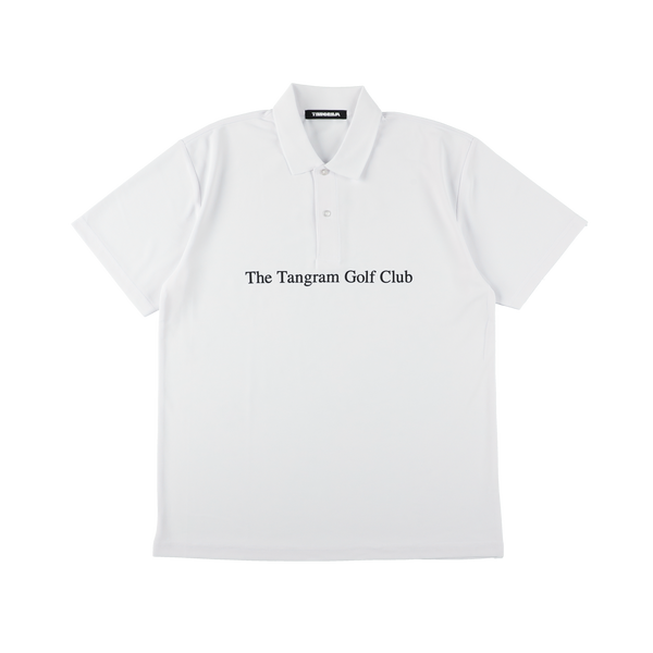 GOLF CLUB BIG LOGO POLO SHIRTS WHITE TGS-MPL113