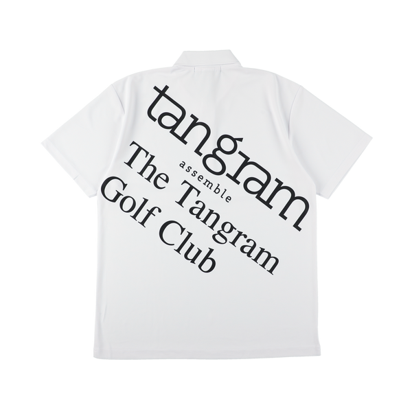 GOLF CLUB BIG LOGO POLO SHIRTS WHITE TGS-MPL113