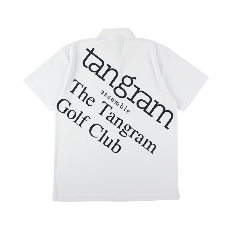 GOLF CLUB BIG LOGO POLO SHIRTS WHITE TGS-MPL113