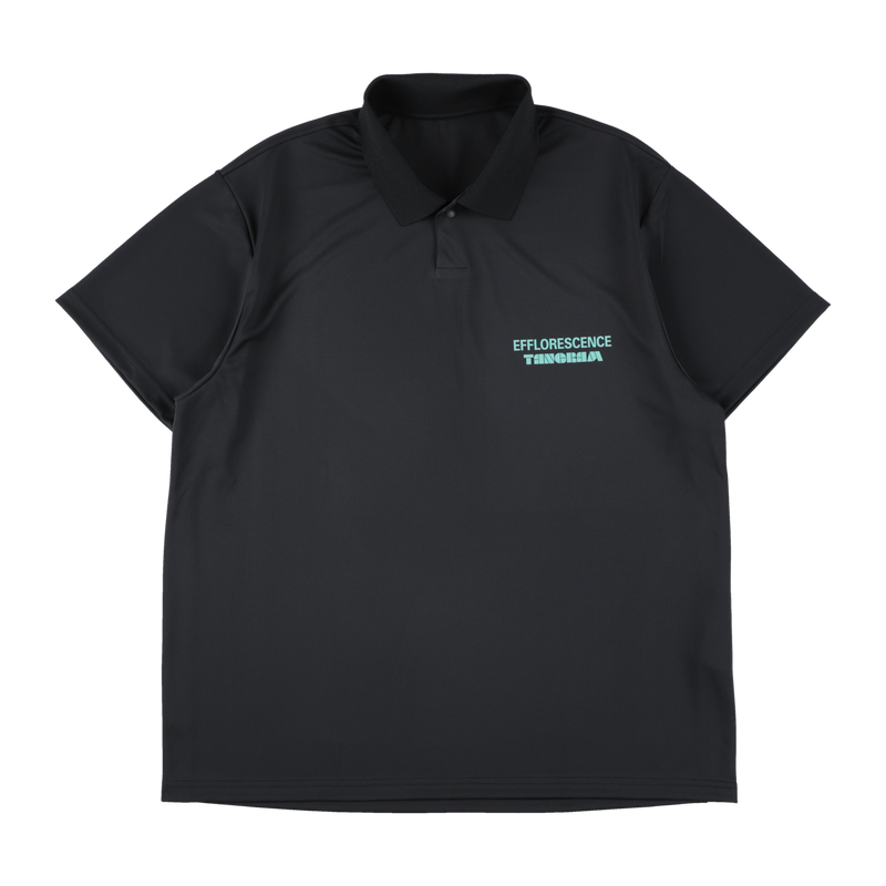 EFFLORESCENCE × TANGRAM ONE SNAP POLO BLACK TGS-MPL118