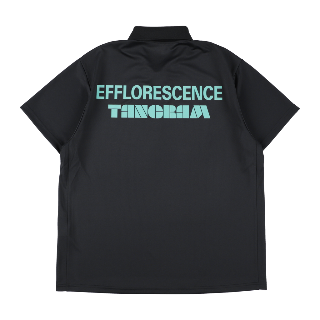 EFFLORESCENCE × TANGRAM ONE SNAP POLO BLACK TGS-MPL118