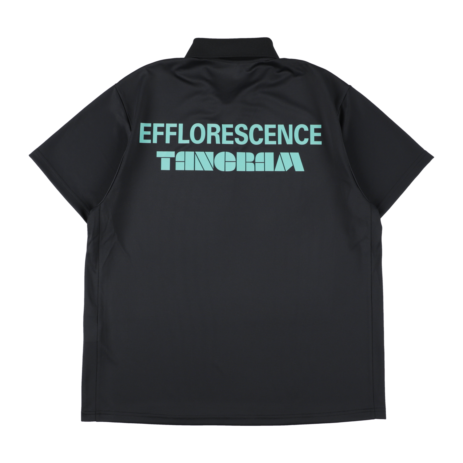 EFFLORESCENCE × TANGRAM ONE SNAP POLO BLACK TGS-MPL118