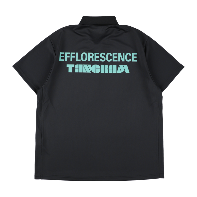 EFFLORESCENCE × TANGRAM ONE SNAP POLO BLACK TGS-MPL118