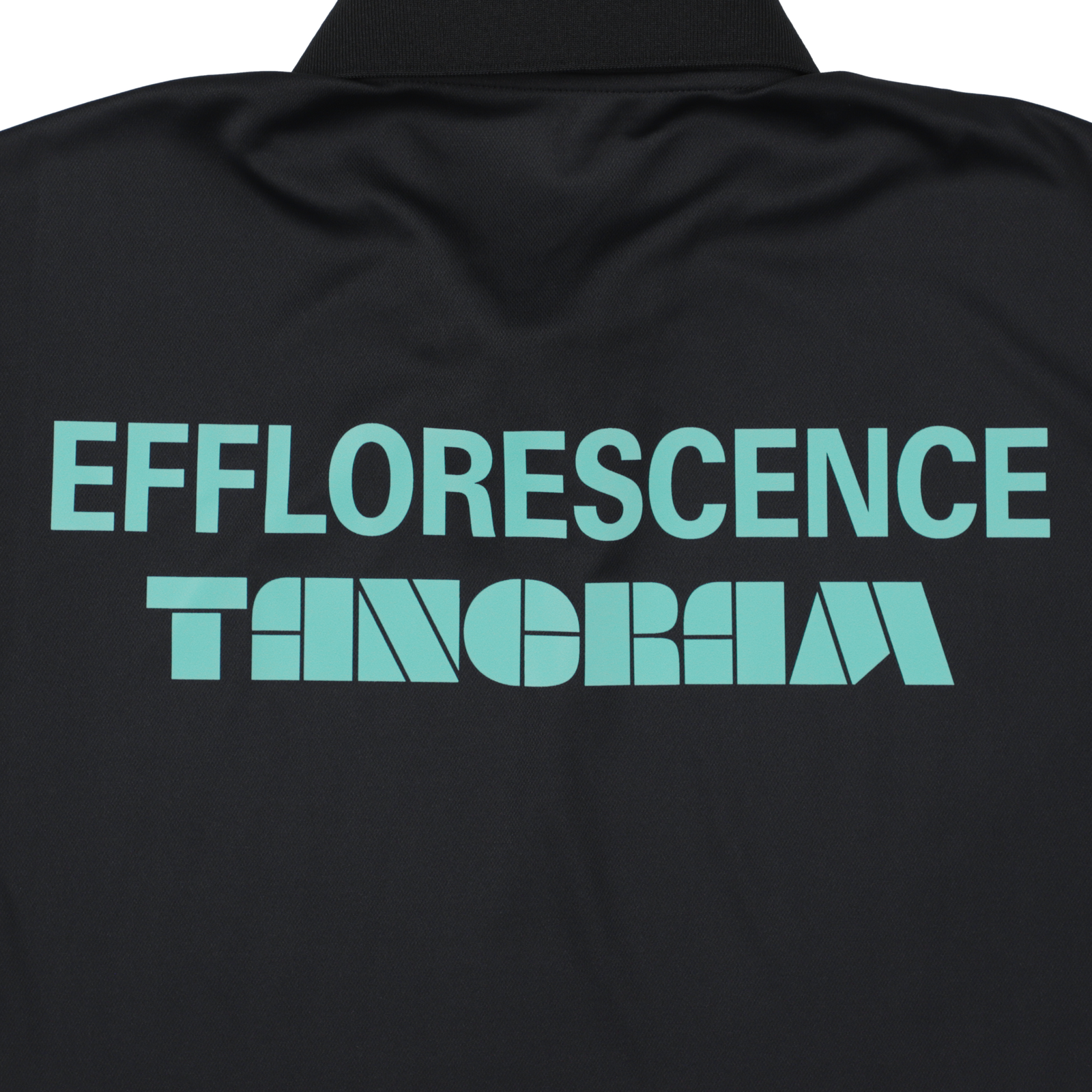 EFFLORESCENCE × TANGRAM ONE SNAP POLO BLACK TGS-MPL118