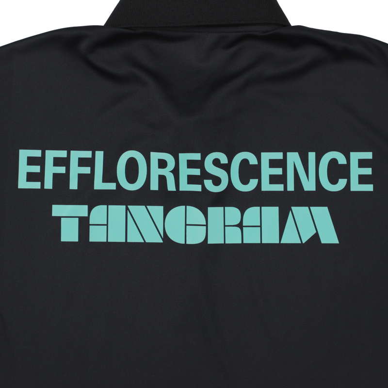EFFLORESCENCE × TANGRAM ONE SNAP POLO BLACK TGS-MPL118