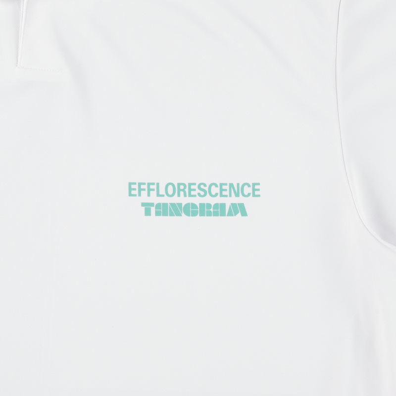 EFFLORESCENCE × TANGRAM ONE SNAP POLO WHITE TGS-MPL118